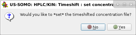 Somo-HPLC/KIN graphics concentration utility pop-up timeshifted set question