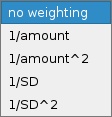 Somo-SAS UV-Vis module fit weighting in the Concentration Utility